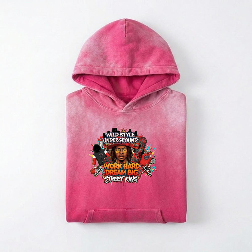 Men’s Vintage Wash Pullover Hoodie|420GSM DTF Yoycol