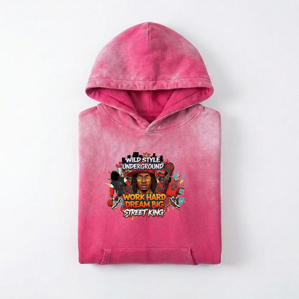 Men’s Vintage Wash Pullover Hoodie|420GSM DTF Yoycol