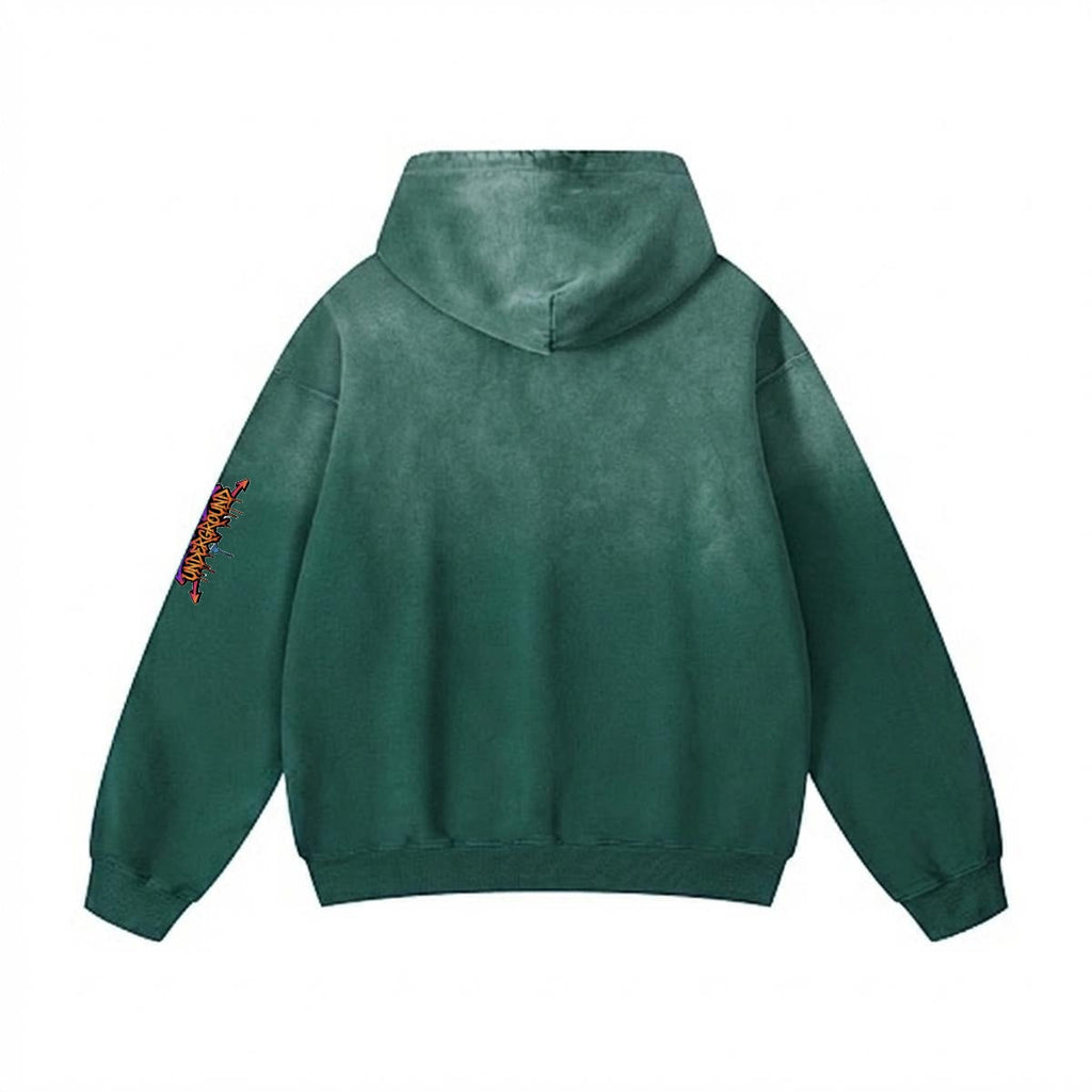 Men’s Vintage Wash Pullover Hoodie|420GSM DTF Yoycol