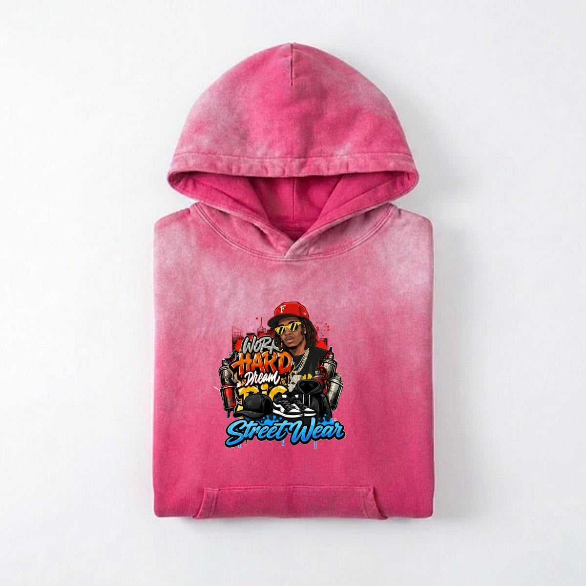 Men’s Vintage Wash Pullover Hoodie|420GSM DTF Yoycol