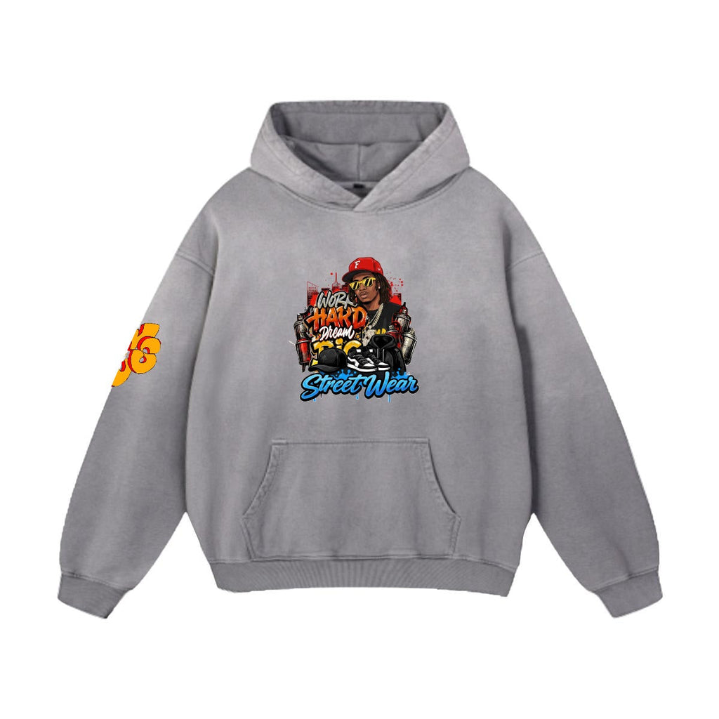 Men’s Vintage Wash Pullover Hoodie|420GSM DTF Yoycol