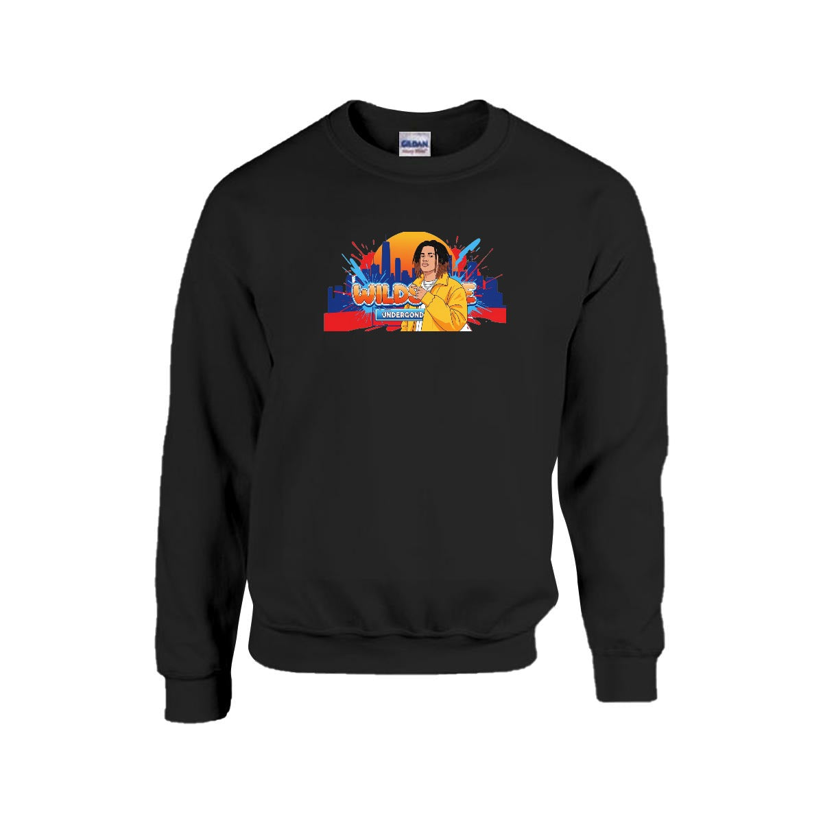 Men's Sweatshirt Printed in USA |Gildan 18000 Front DTF Yoycol