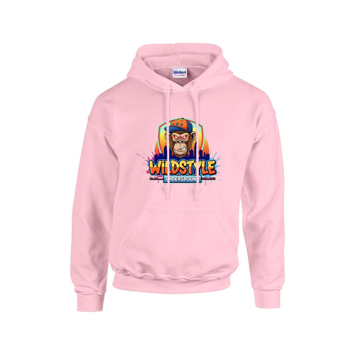 Men's Hoodie Printed in USA |Gildan 18500 Front DTF