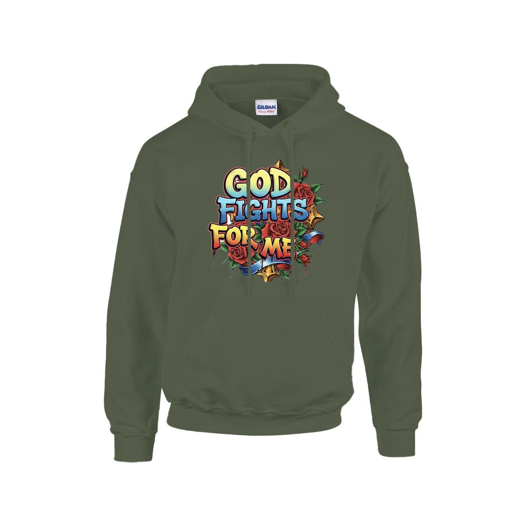 Men's Hoodie Printed in USA |Gildan 18500 Front DTF