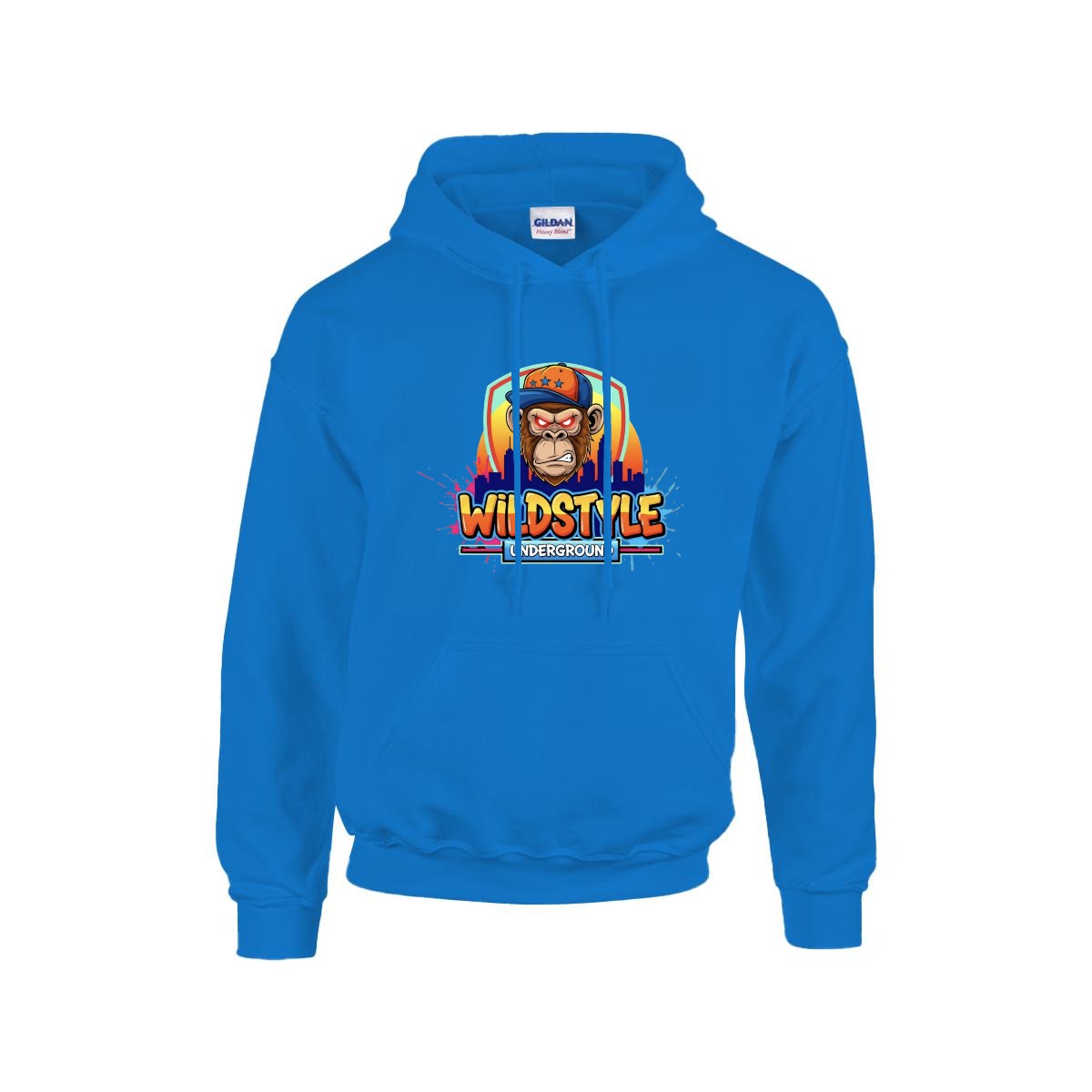 Men's Hoodie Printed in USA |Gildan 18500 Front DTF Yoycol