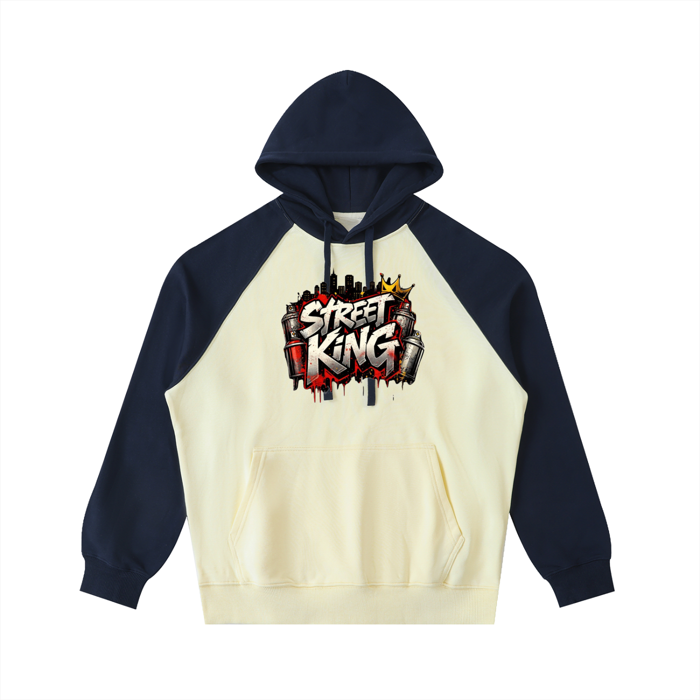 Color-Block Raglan Sleeve Hoodie ODMPOD