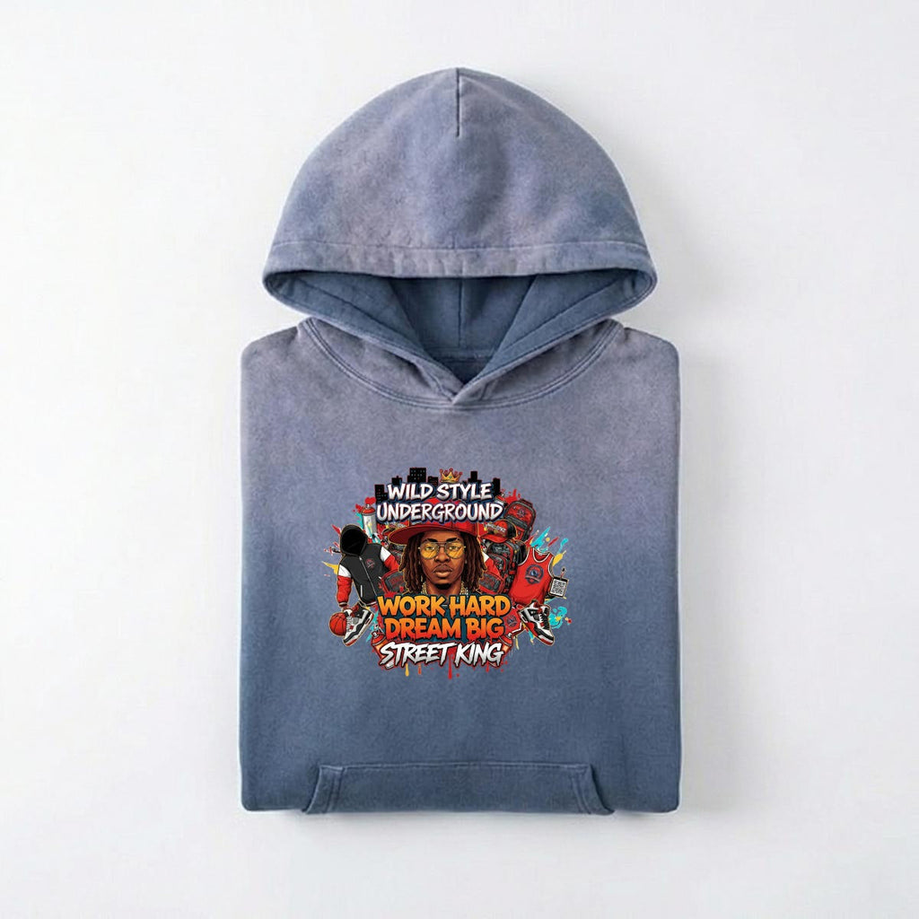 Men’s Vintage Wash Pullover Hoodie|420GSM DTF Yoycol