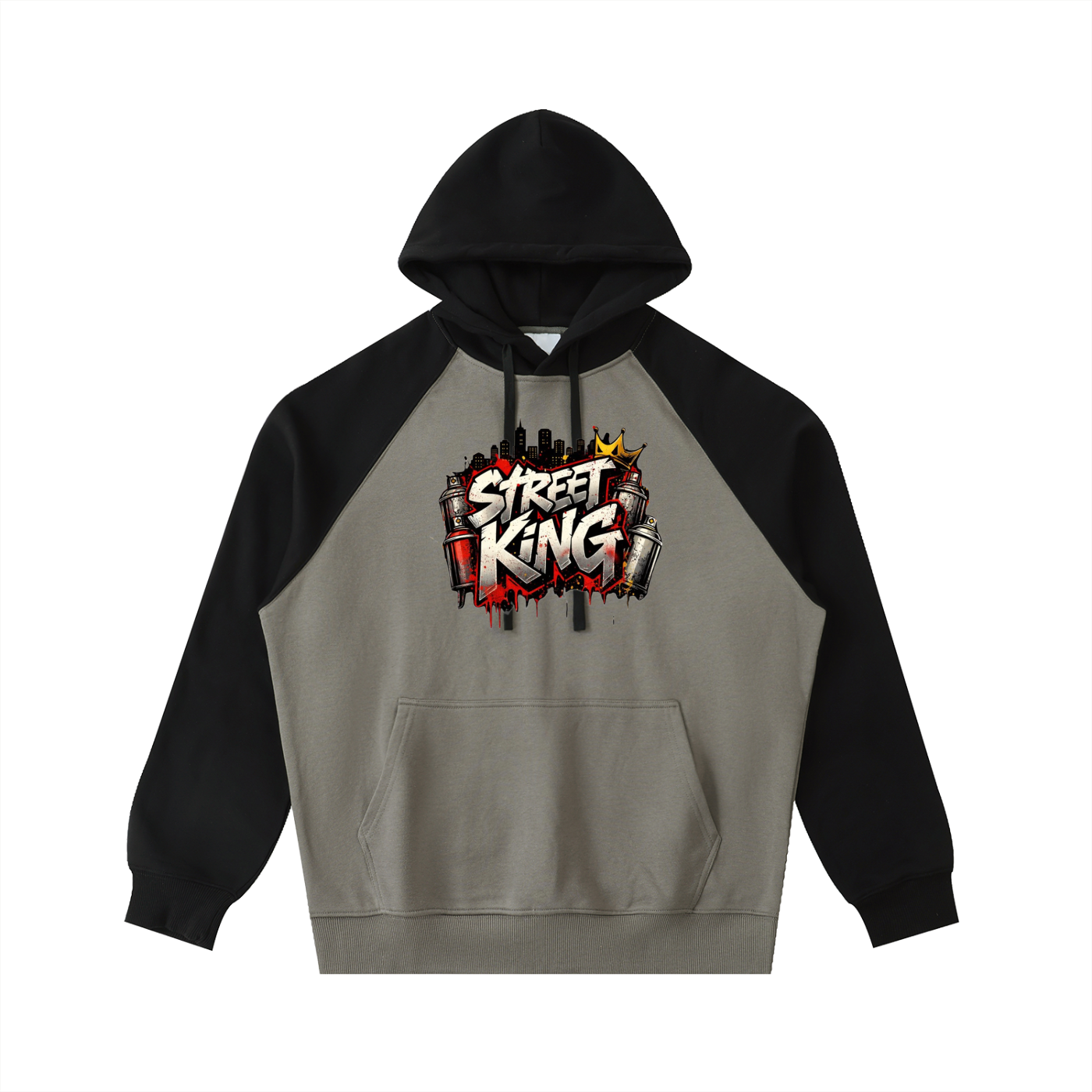 Color-Block Raglan Sleeve Hoodie ODMPOD