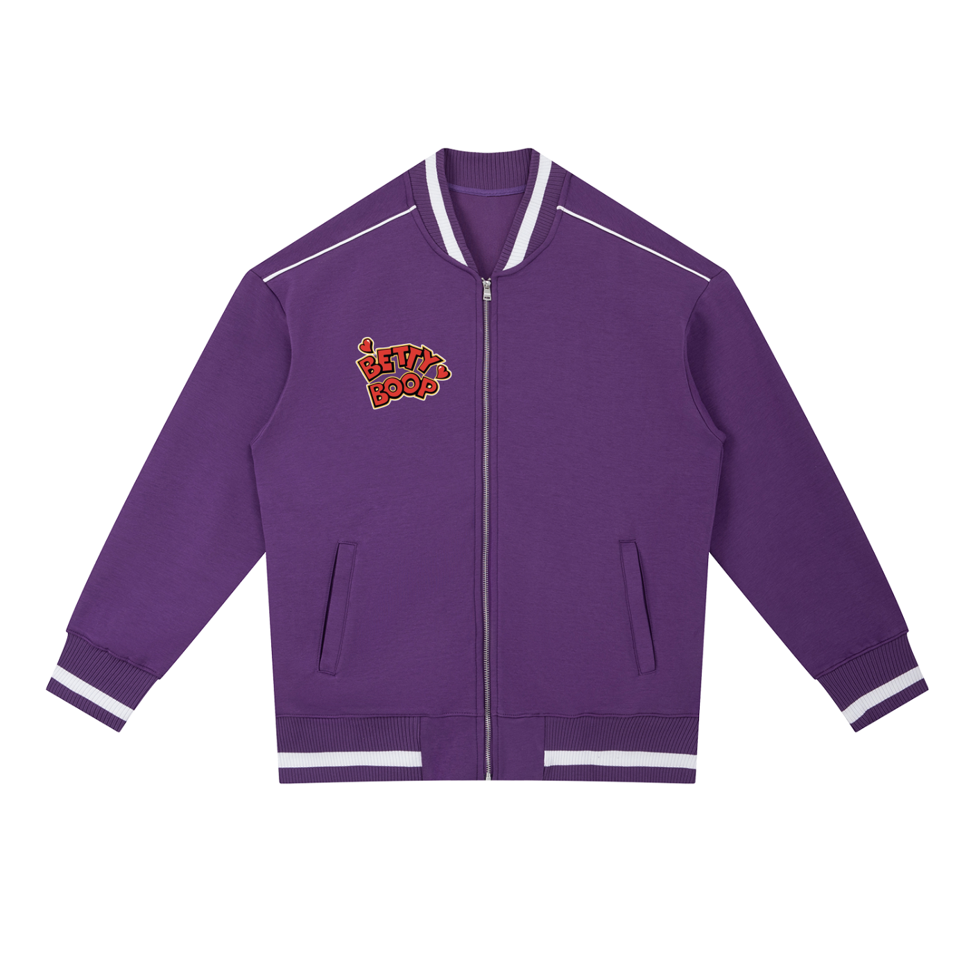Contrast Piping Zip Bomber Jacket ODMPOD
