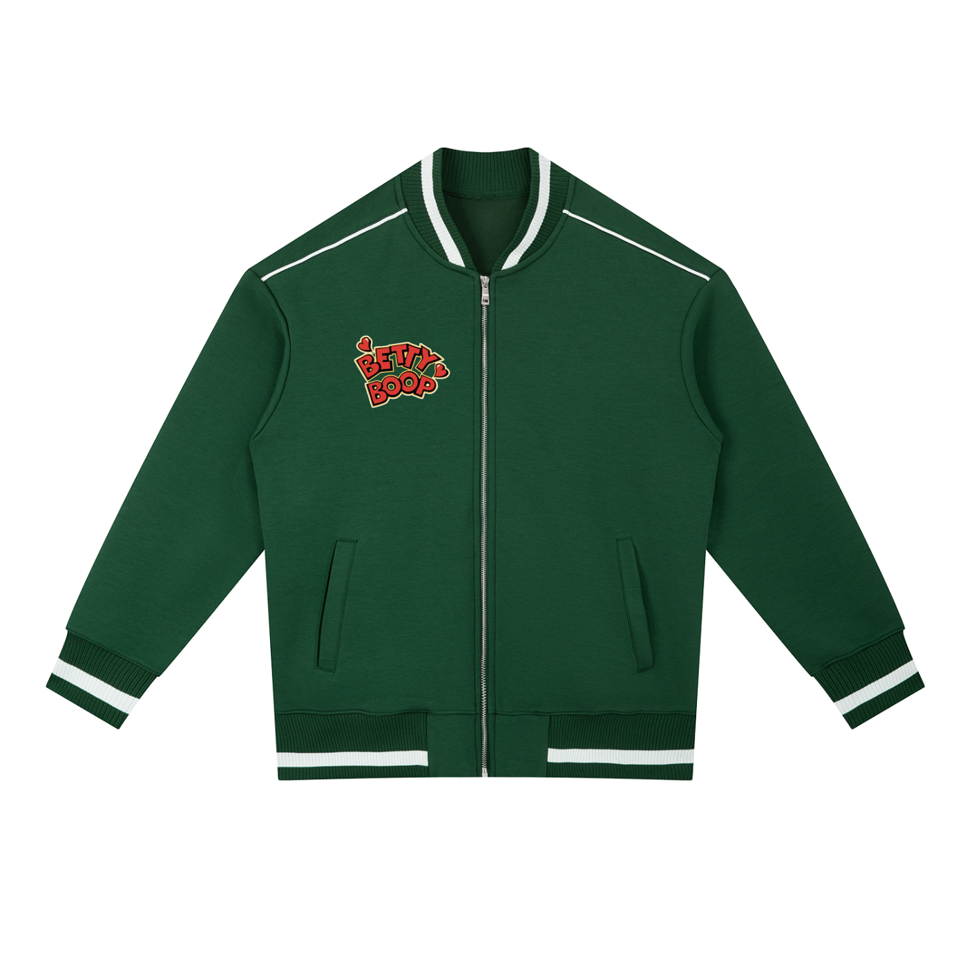Contrast Piping Zip Bomber Jacket ODMPOD