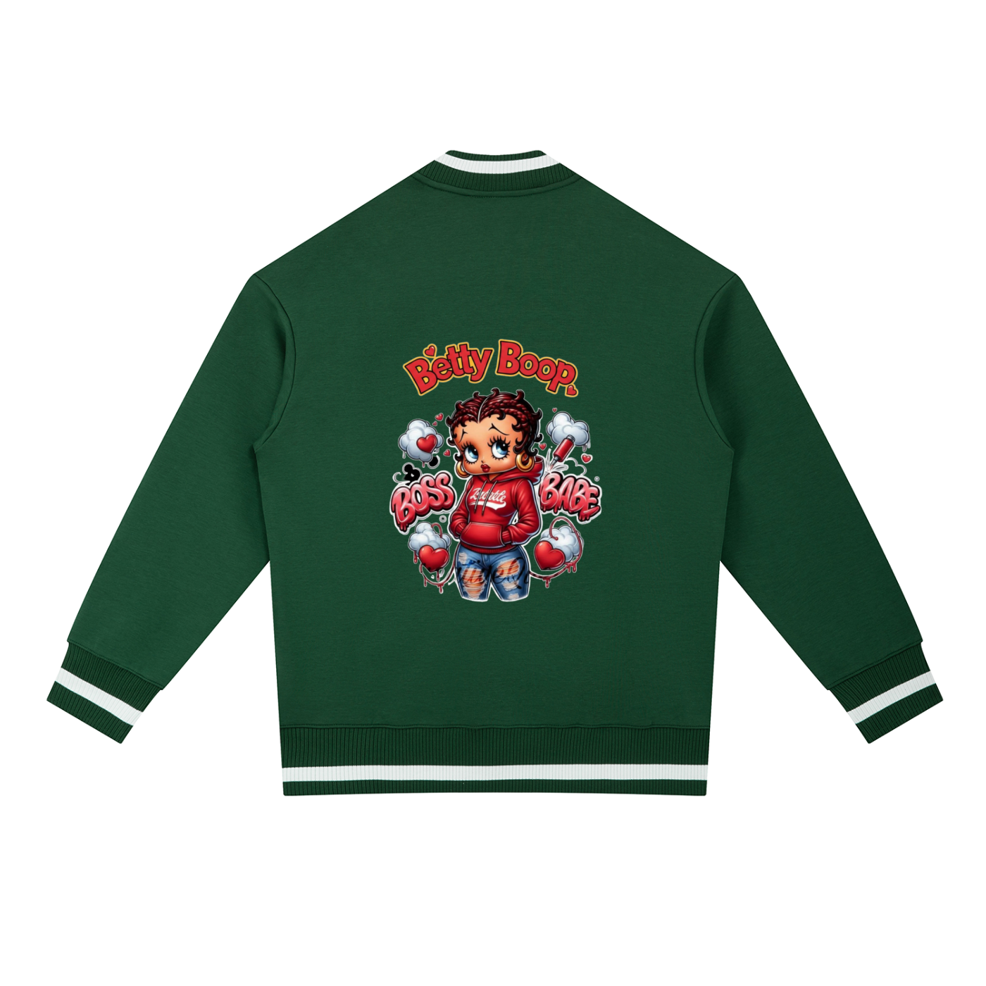 Contrast Piping Zip Bomber Jacket ODMPOD