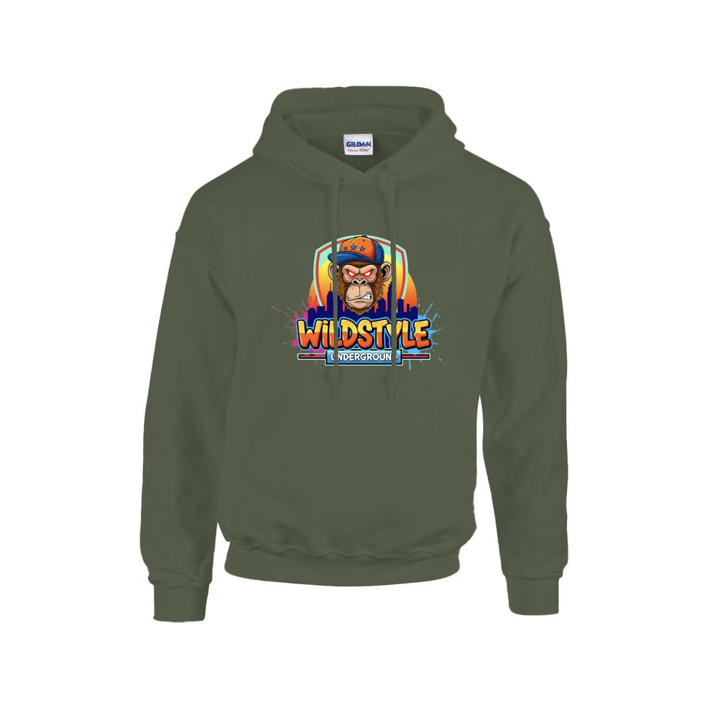 Men's Hoodie Printed in USA |Gildan 18500 Front DTF Yoycol