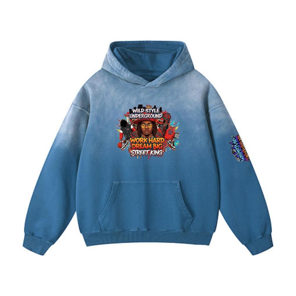Men’s Vintage Wash Pullover Hoodie|420GSM DTF Yoycol