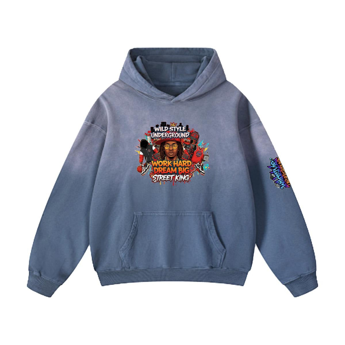 Men’s Vintage Wash Pullover Hoodie|420GSM DTF Yoycol