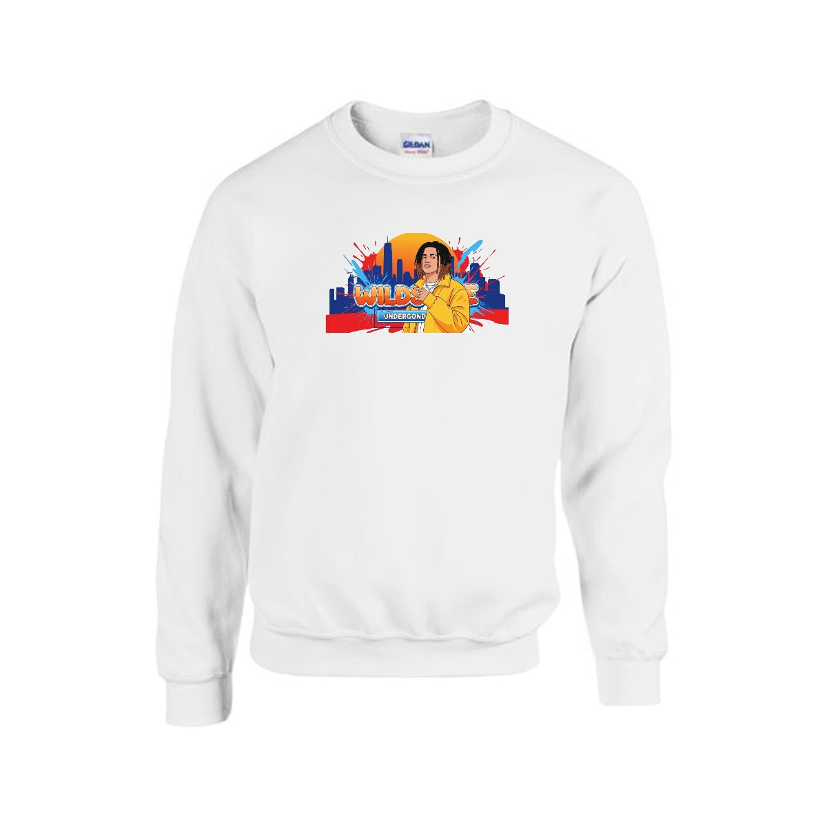 Men's Sweatshirt Printed in USA |Gildan 18000 Front DTF Yoycol