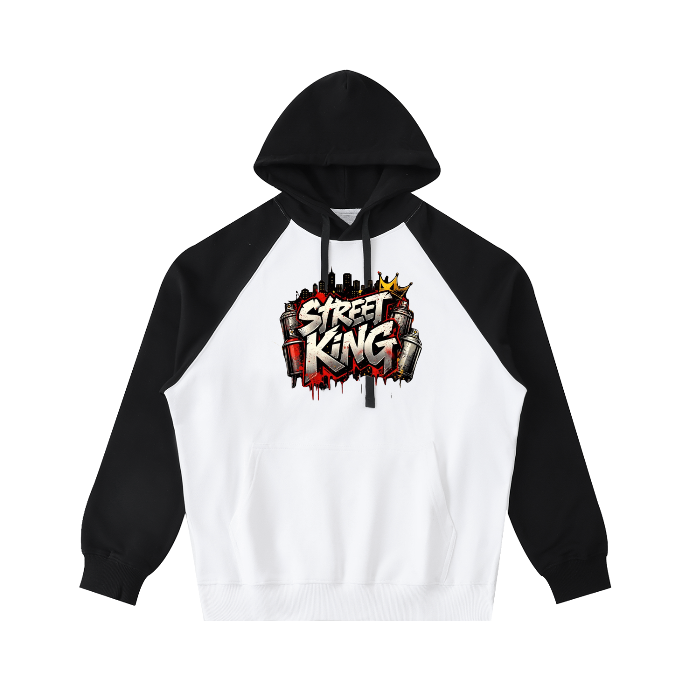 Color-Block Raglan Sleeve Hoodie ODMPOD