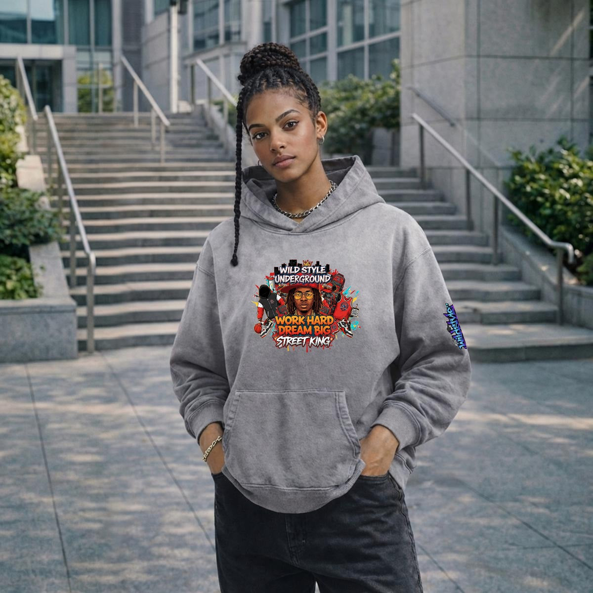 Men’s Vintage Wash Pullover Hoodie|420GSM DTF Yoycol