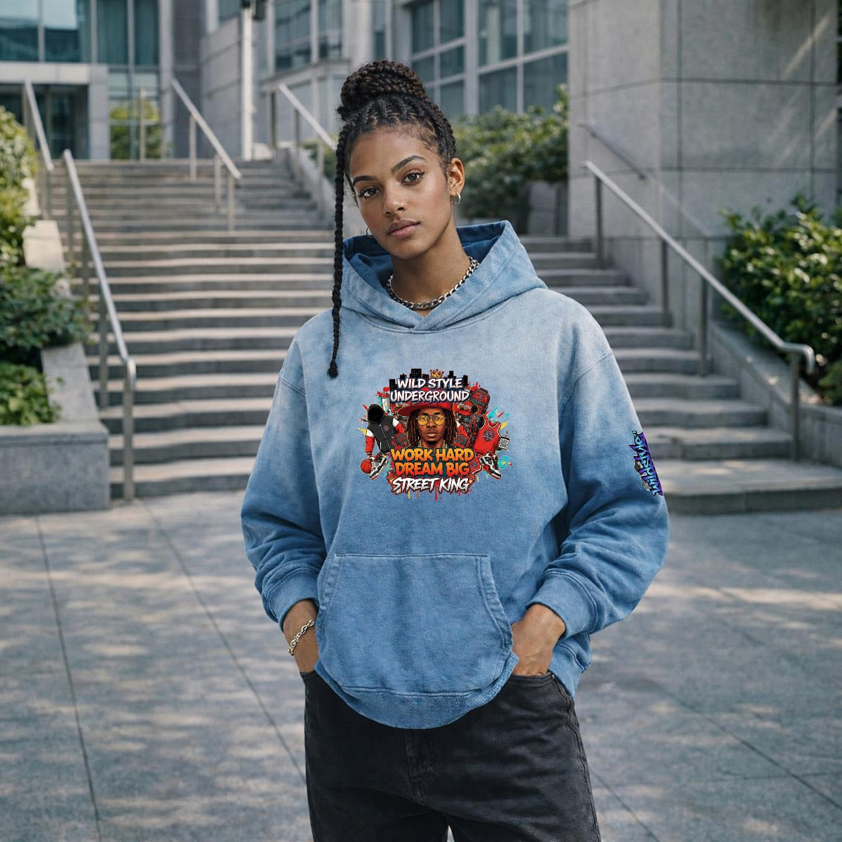 Men’s Vintage Wash Pullover Hoodie|420GSM DTF Yoycol