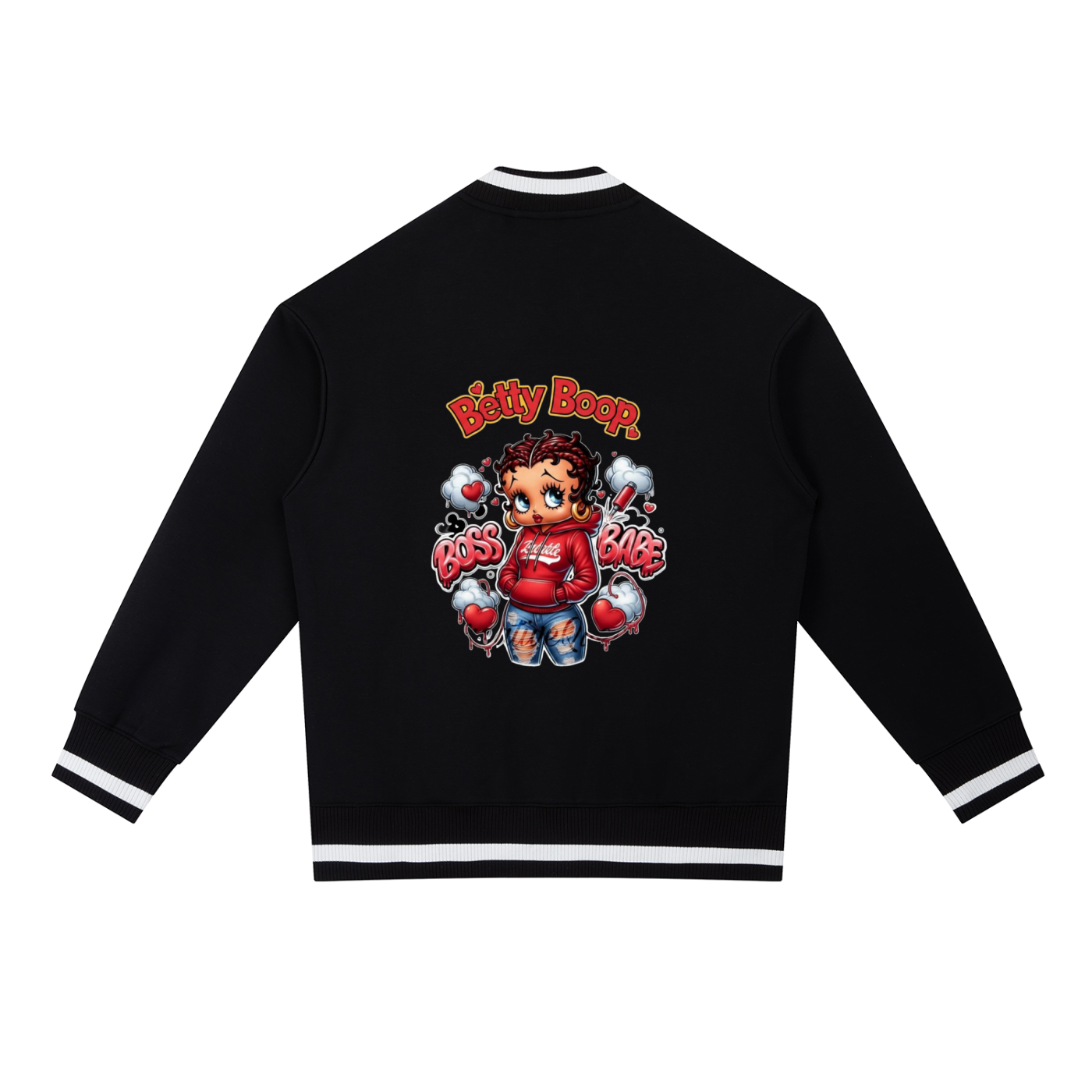 Contrast Piping Zip Bomber Jacket ODMPOD