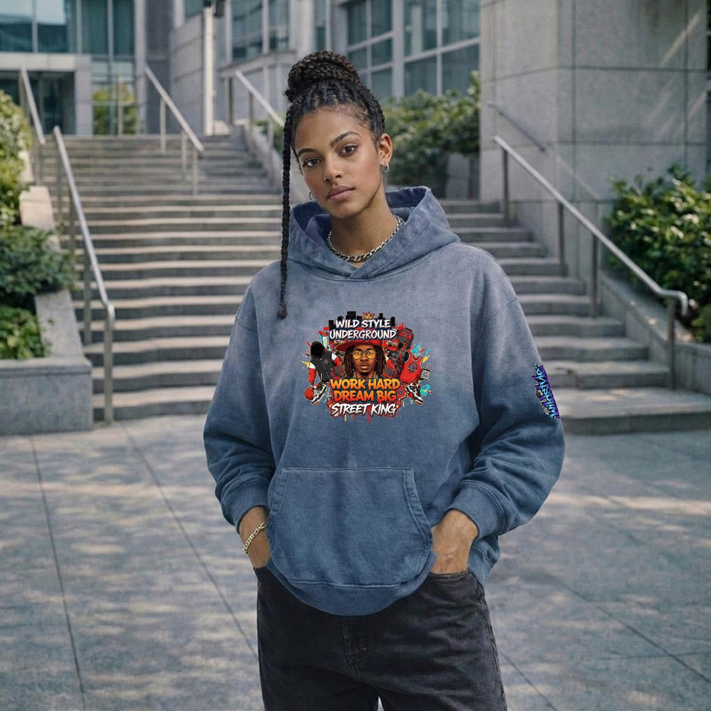 Men’s Vintage Wash Pullover Hoodie|420GSM DTF Yoycol