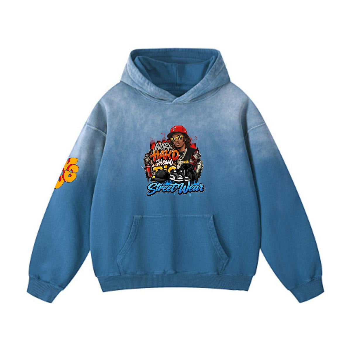 Men’s Vintage Wash Pullover Hoodie|420GSM DTF Yoycol