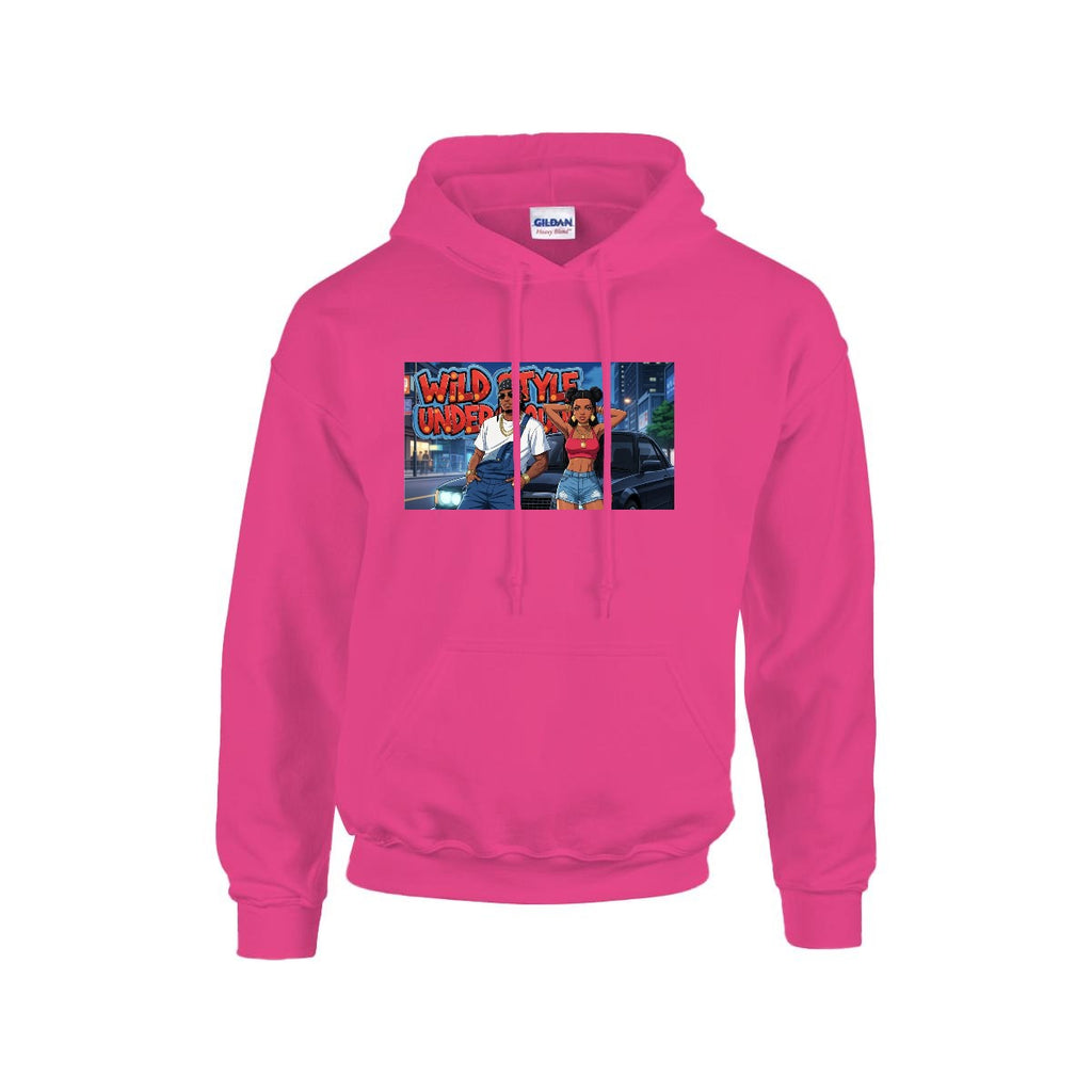 Men's Hoodie Printed in USA |Gildan 18500 Front DTF