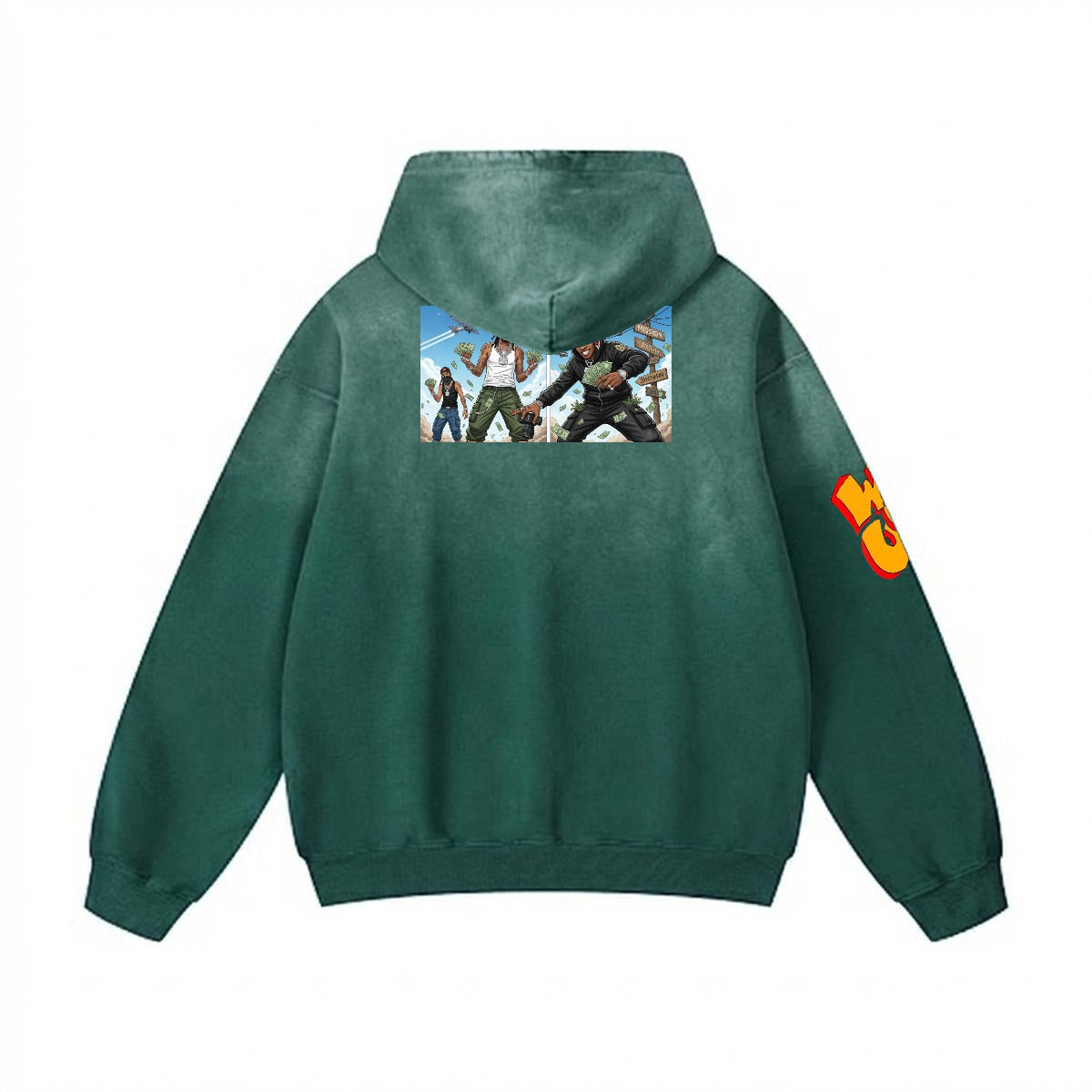 Men’s Vintage Wash Pullover Hoodie|420GSM DTF Yoycol
