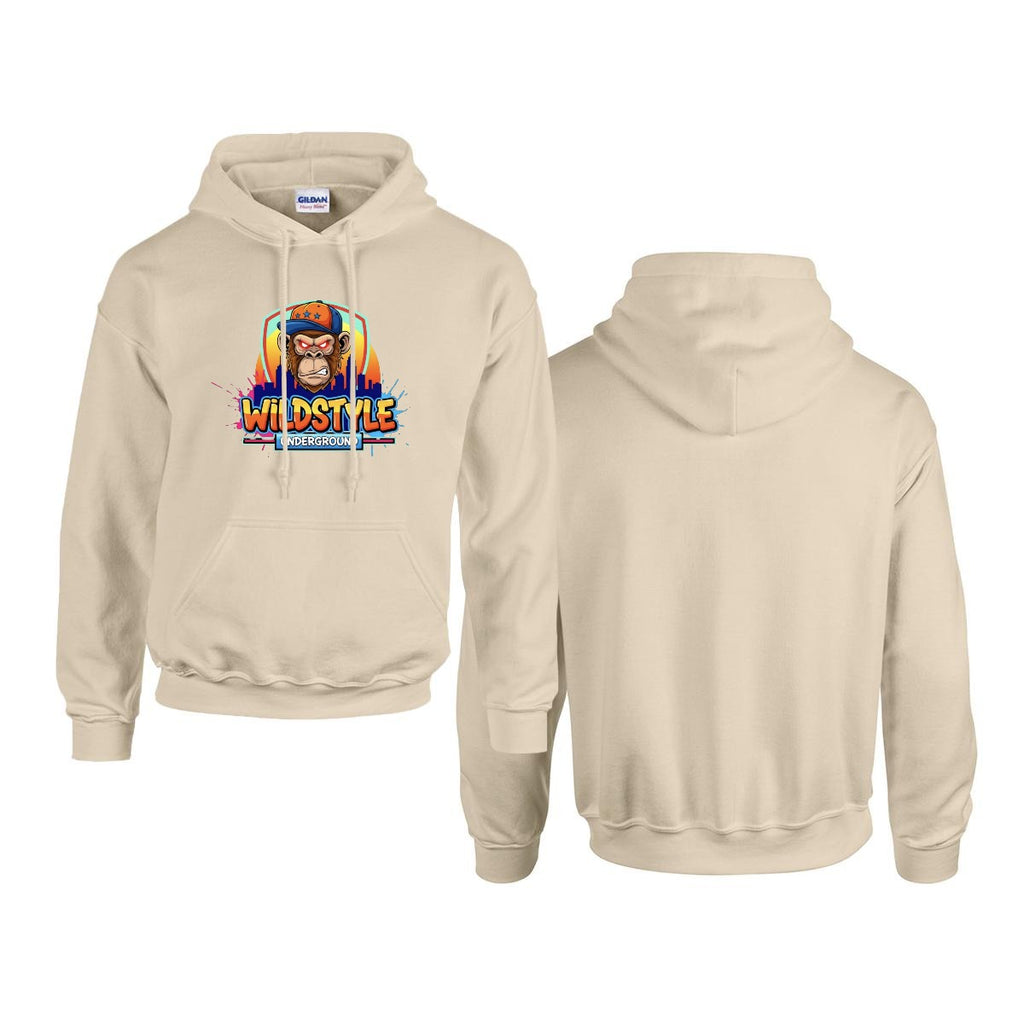 Men's Hoodie Printed in USA |Gildan 18500 Front DTF