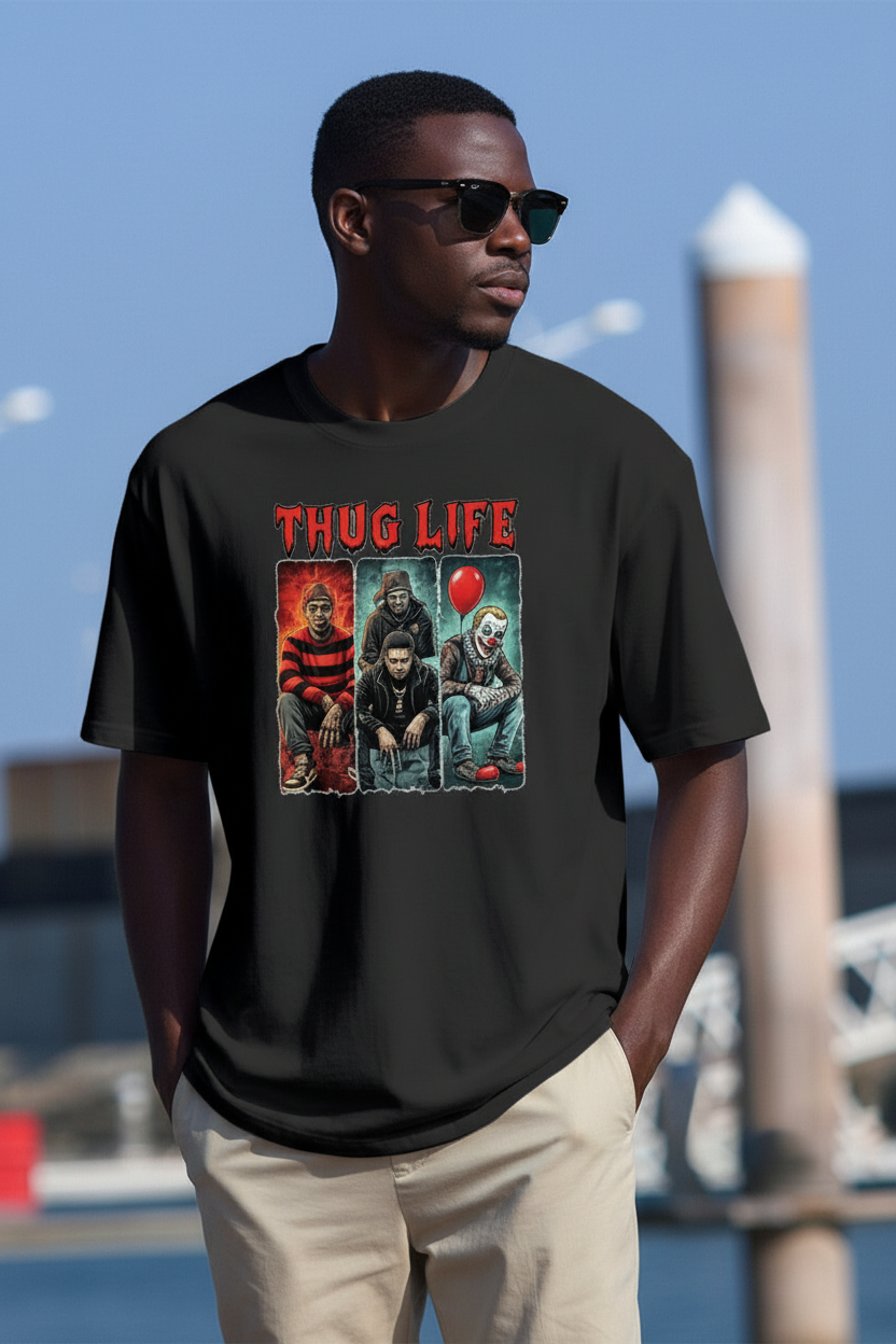 Men's T-Shirt Printed in USA|180GSM Front & Back DTF Yoycol