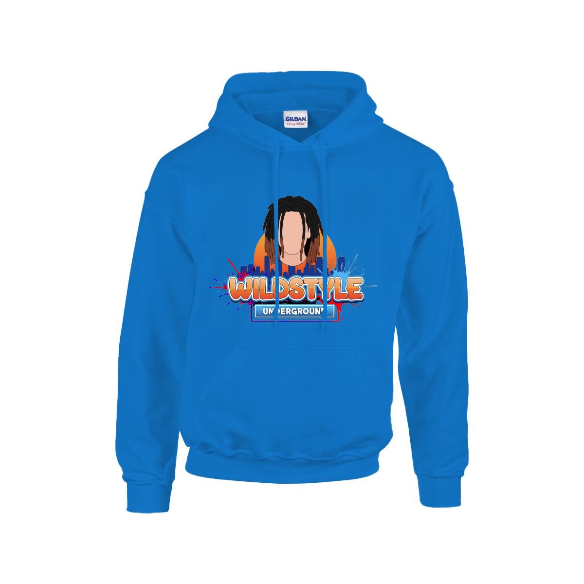 Men's Hoodie Printed in USA |Gildan 18500 Front DTF