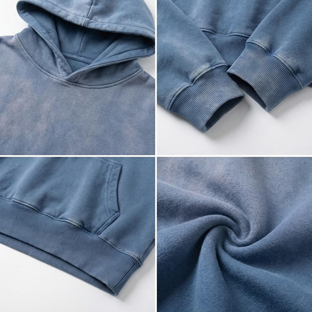 Men’s Vintage Wash Pullover Hoodie|420GSM DTF Yoycol