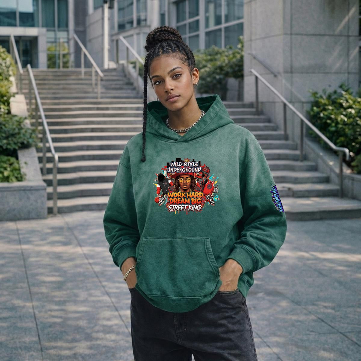 Men’s Vintage Wash Pullover Hoodie|420GSM DTF Yoycol