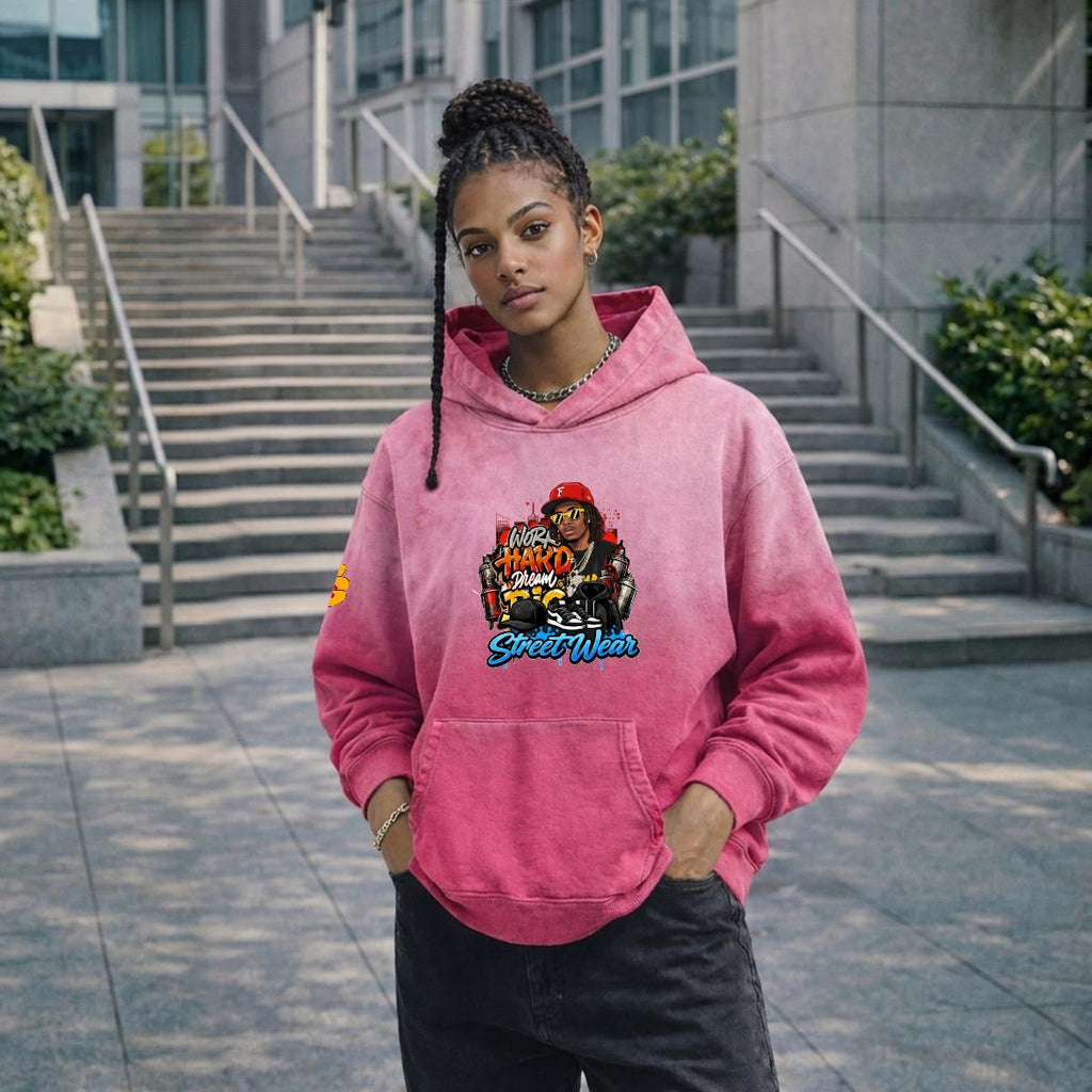 Men’s Vintage Wash Pullover Hoodie|420GSM DTF Yoycol
