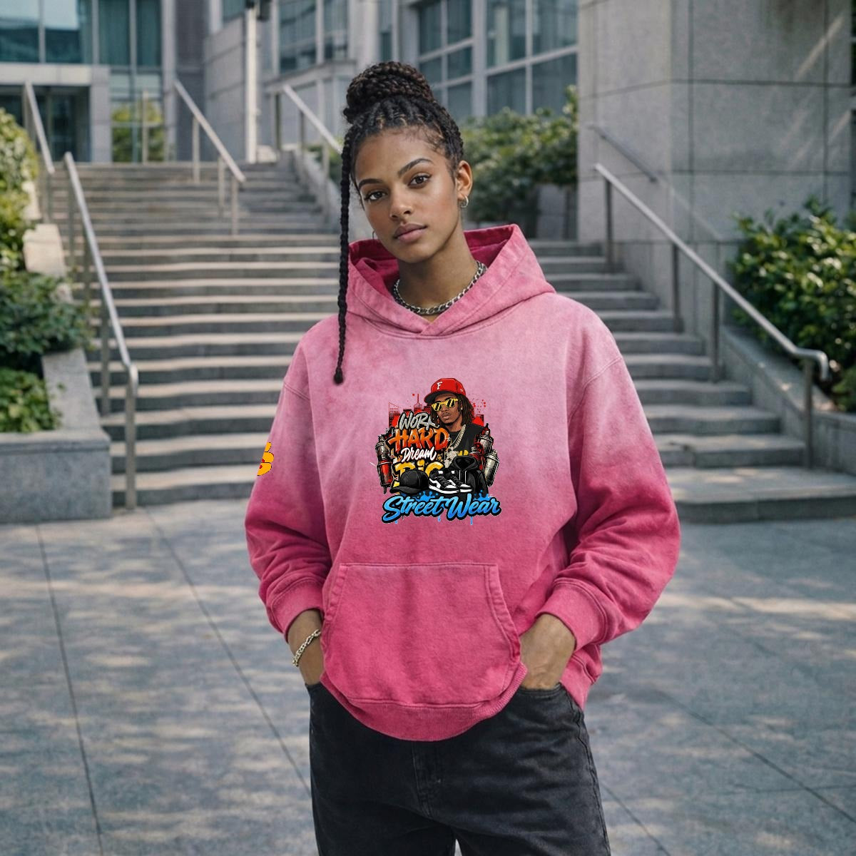 Men’s Vintage Wash Pullover Hoodie|420GSM DTF Yoycol