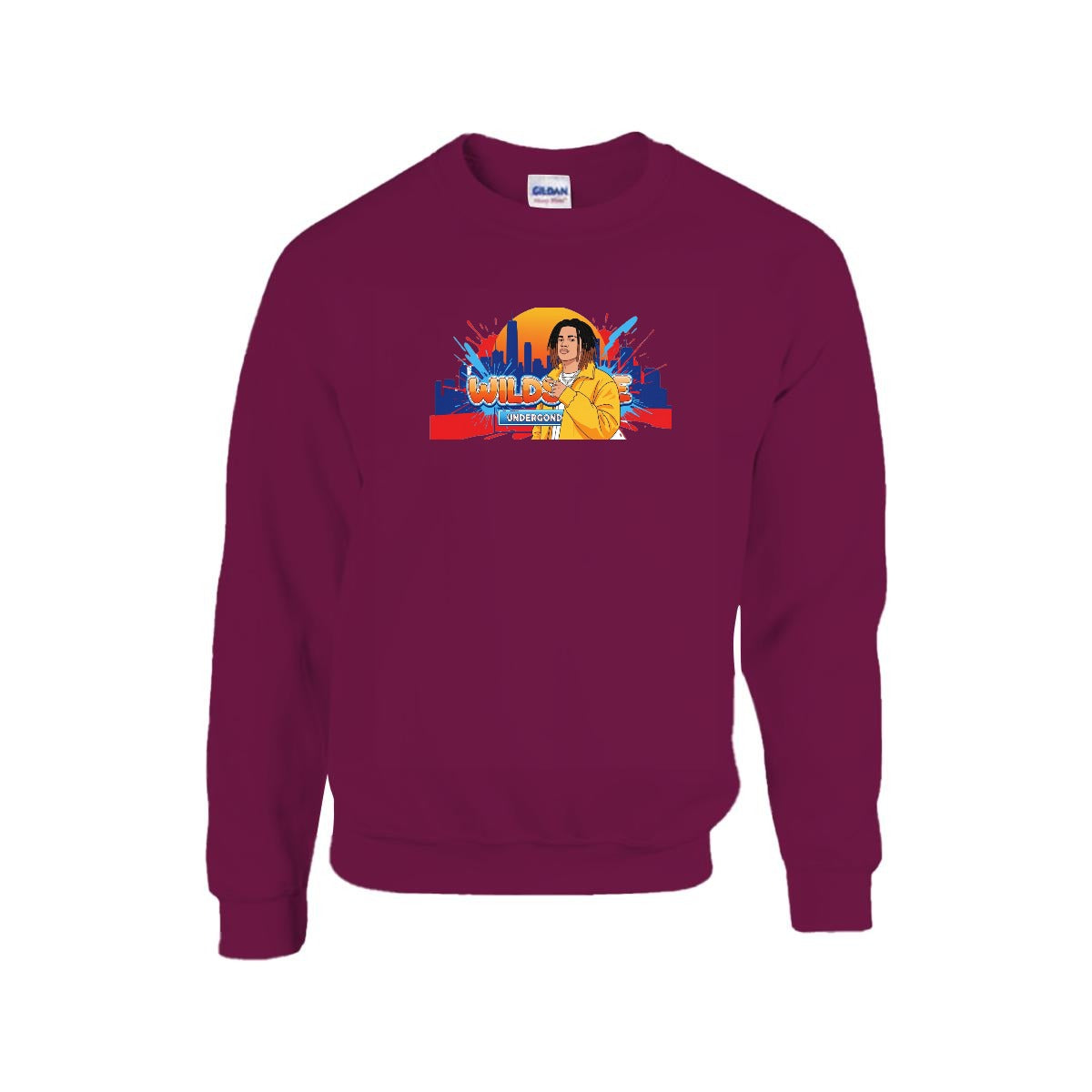 Men's Sweatshirt Printed in USA |Gildan 18000 Front DTF Yoycol
